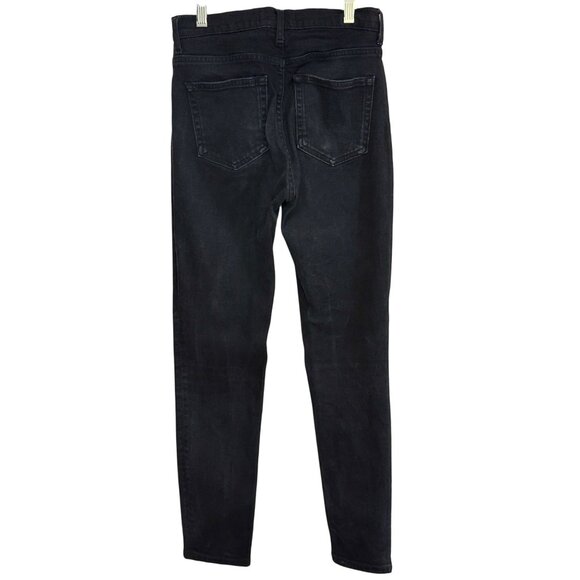 Everlane High Rise Skinny Jeans Size 27 Black Cotton Blend Stretch Denim Womens - Picture 2 of 5